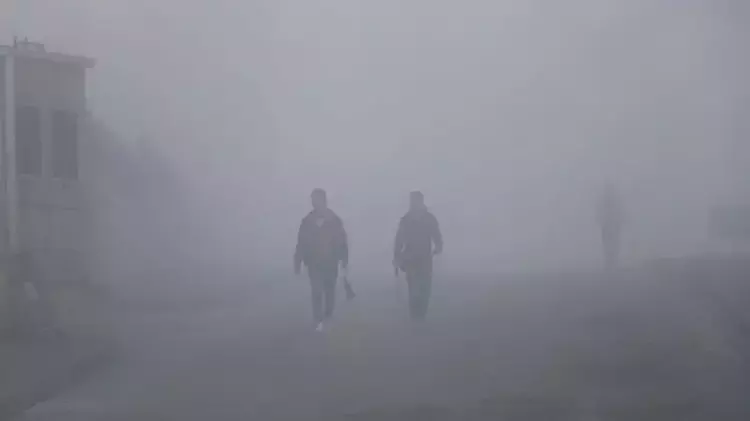 Yüksekova'da yoğun sis