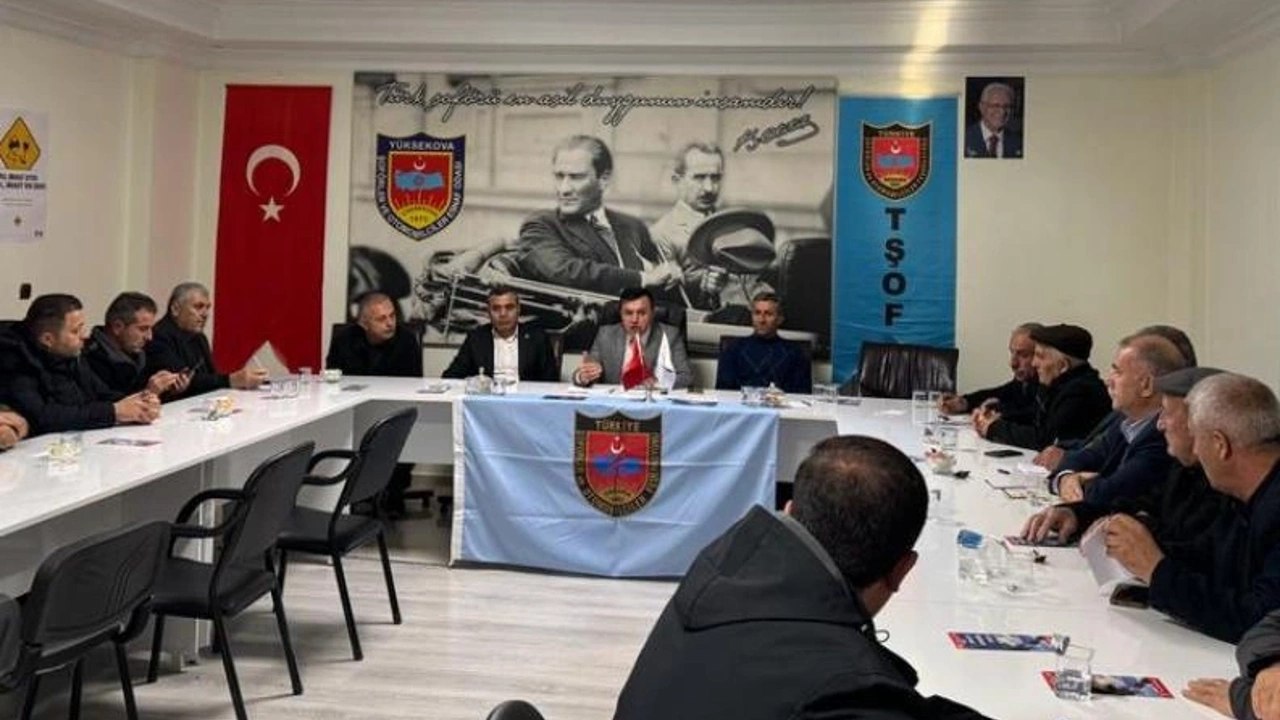 Hakkari'de oda başkanlarından ortak ÖTV açıklaması