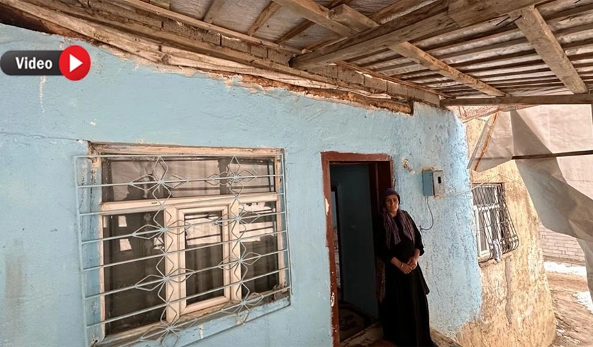 Yüksekovalı aile, ağır hasarlı evde yaşamak zorunda kalıyor