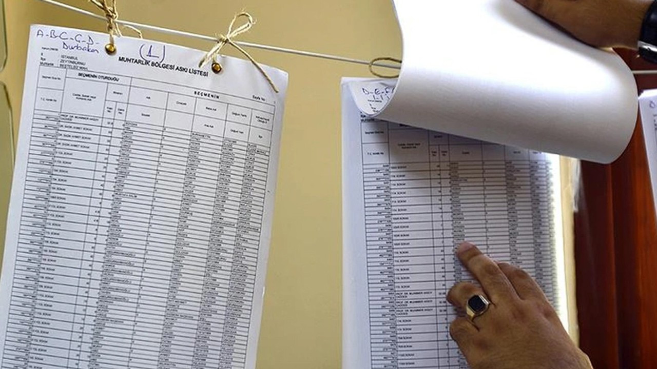 Seçmen listeleri bugün askıya çıkıyor
