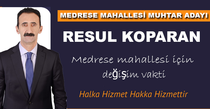 Koparan muhtar adaylığını duyurdu!