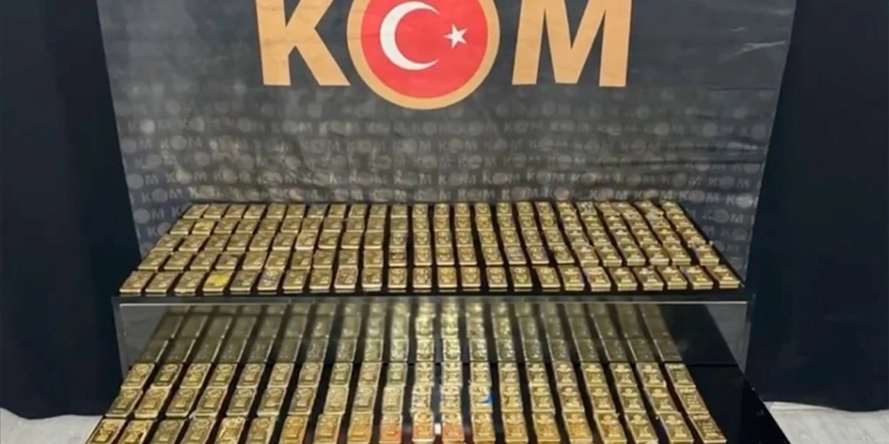 221 kilo külçe altın ele geçirildi