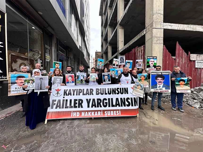 İHD ve kayıp yakınları, Nurettin Turgut için adalet talebinde bulundu