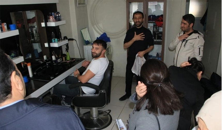 DEM Parti adaylarından esnaf ziyareti