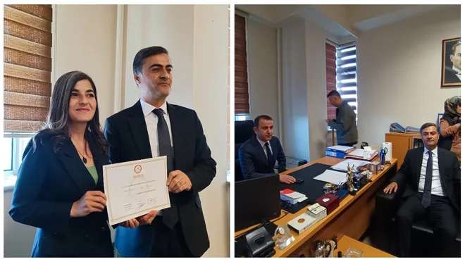 Van Büyükşehir Belediye Başkanı Zeydan mazbatasını aldı