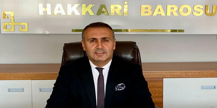 Hakkari Barosu Başkanı Canan'ın bayram mesajı