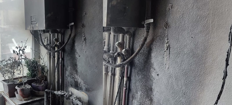 Hakkari’de bir evin kombisinde çıkan yangın korkuttu