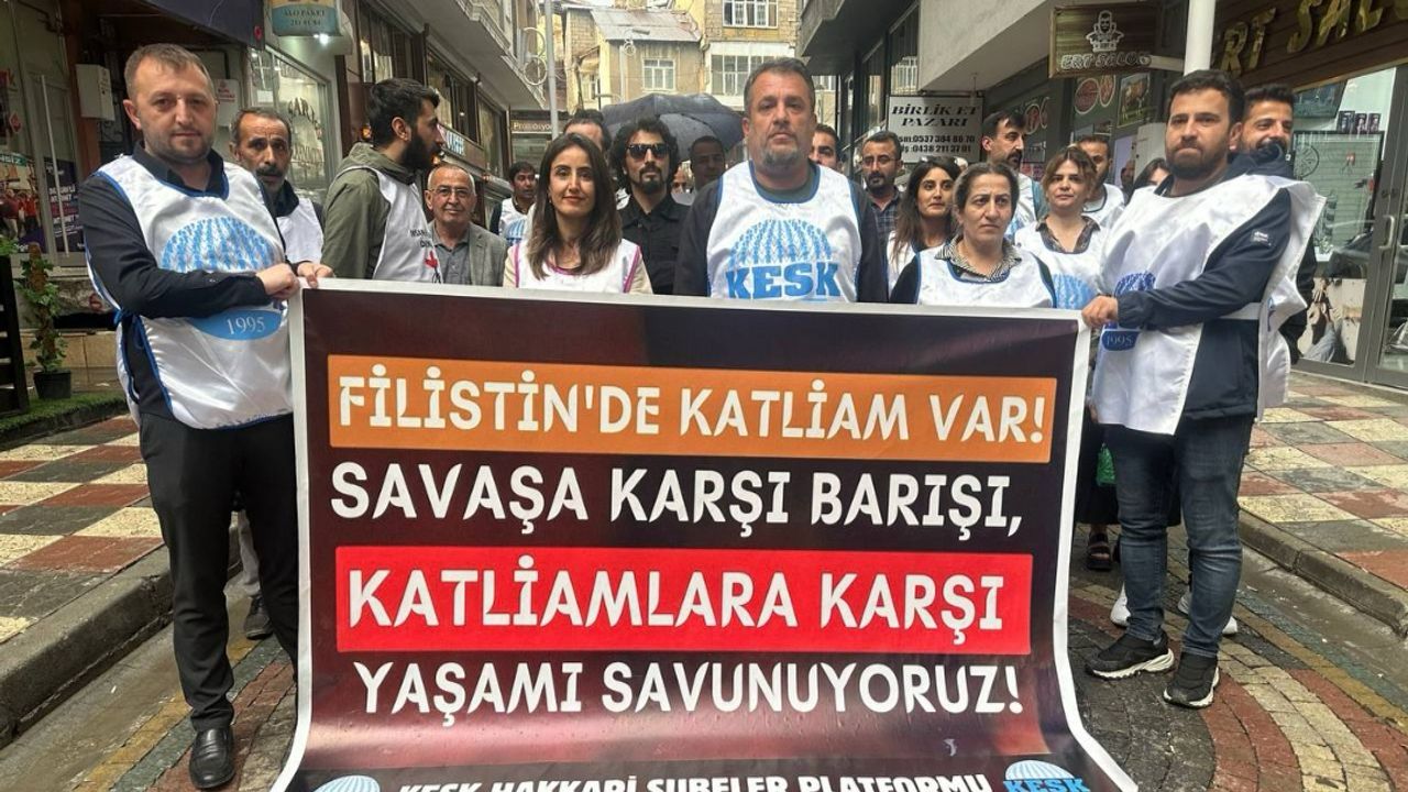 Hakkari KESK"ten Filistin açıklaması