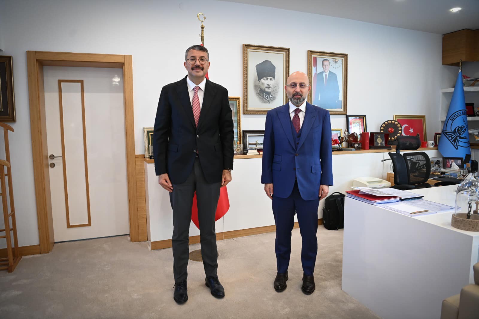 Vali Çelik’ten, DHMİ Genel Müdürü Dr. Hüseyin Keskin’e ziyaret