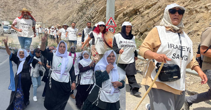 Dem Parti'nin ''Kayyuma Hayır'' yürüyüşü Hakkari'de son buldu