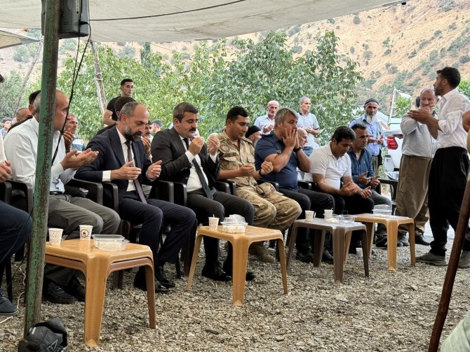 Kaymakam Kumcu ve Başkan Demir'den Yeşil ailesine taziye ziyareti