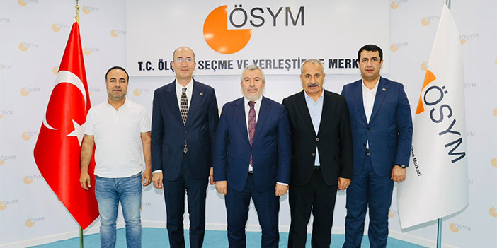 Hakkarili Başkanlardan ÖSYM Başkanı Ersoy'a ziyaret