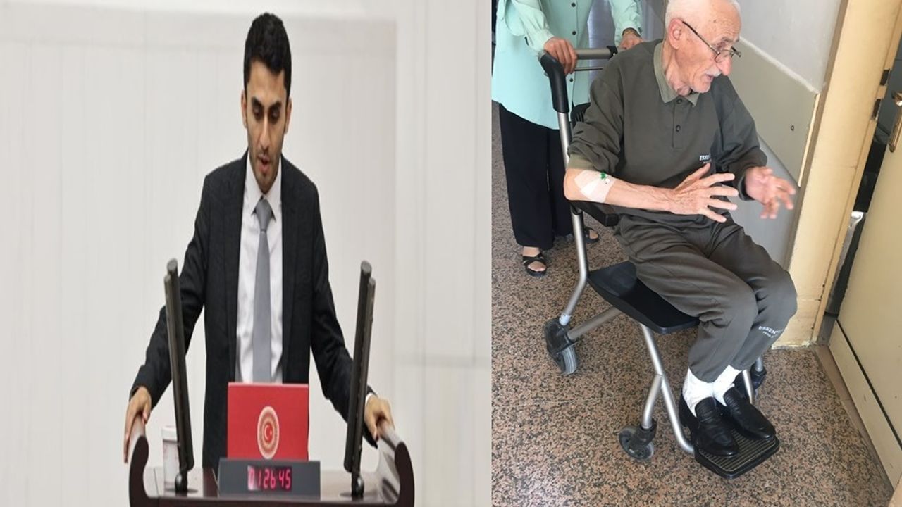 Parlak 75 yaşındaki engelli Mavi'yi meclis gündemine taşıdı