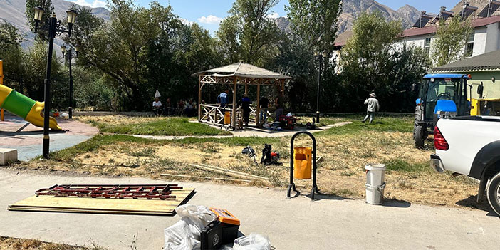 Hakkari'de HİSAŞ İŞGEM parkı onarıldı