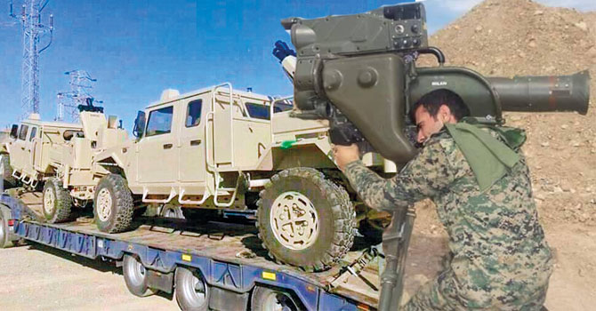 ABD, DSG'ye ısı güdümlü füze ve zırhlı araç gönderdi