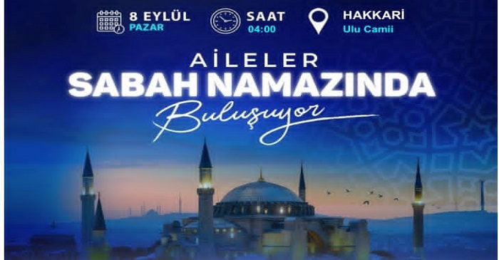 Hakkari’de Aileler Sabah Namazında Buluşuyor