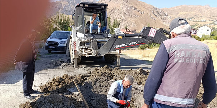 Hakkâri’de 1 ayda 165 ayrı su arızasını giderdi