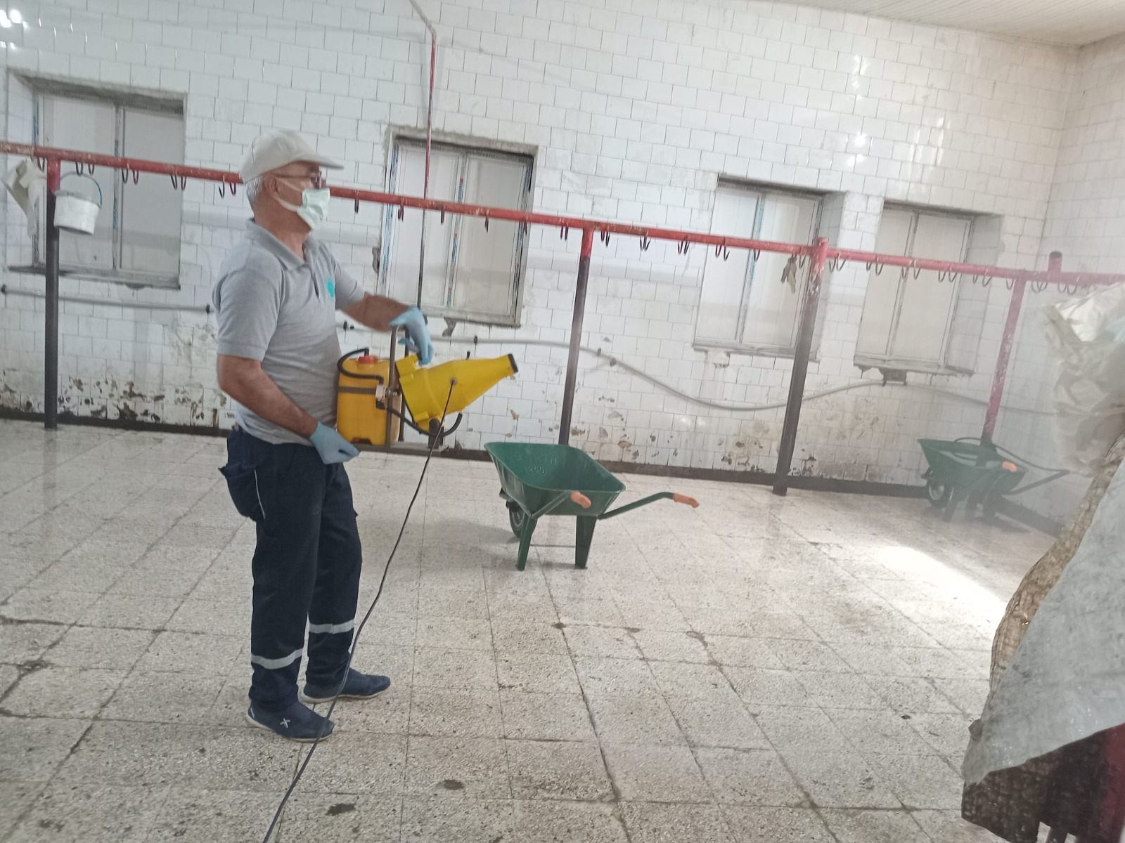 Hakkari’deki mezbahana dezenfekte edildi