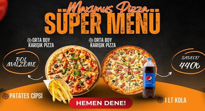 Gerçek Pizza Lezzeti Maximus-Pizza’da