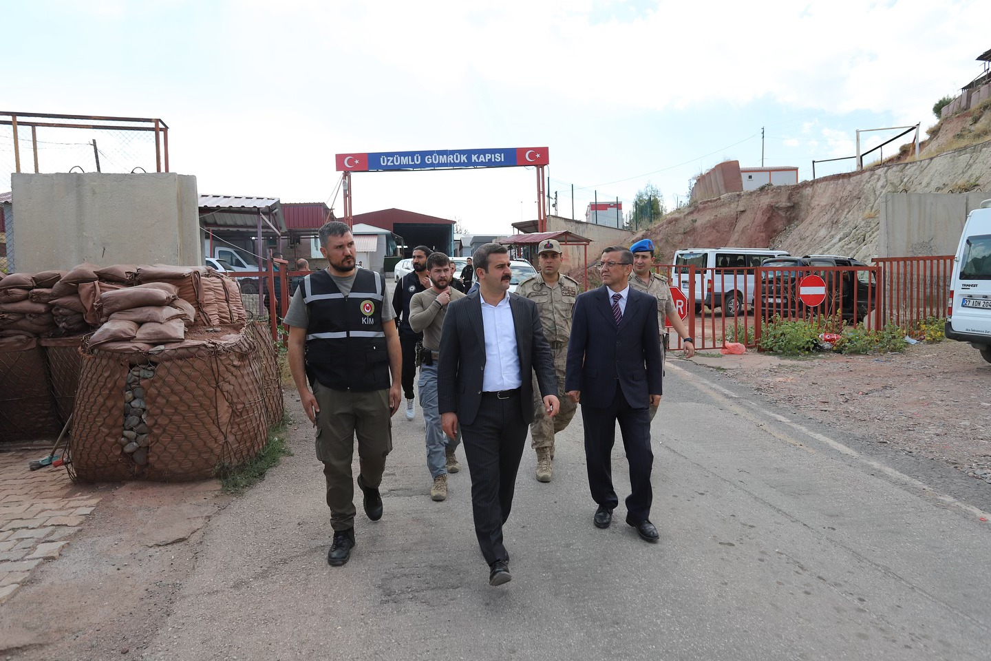 Kaymakam Kumcu'dan Gümrük kapısına ziyaret