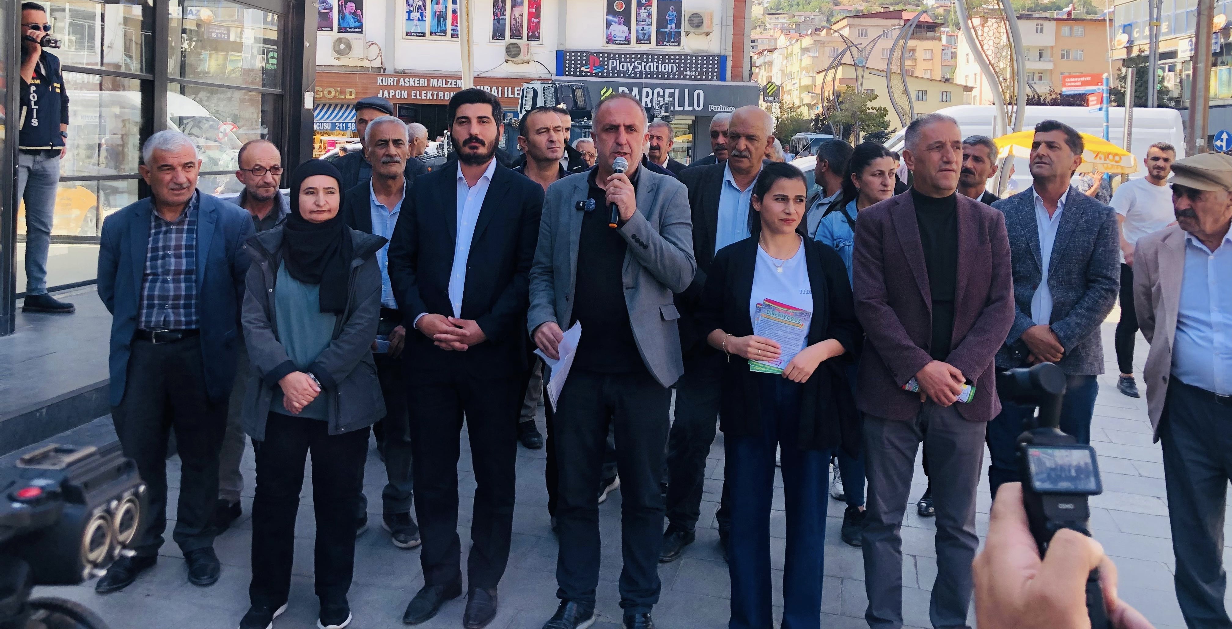 Hakkari DEM Parti’den Diyarbakır mitingi Duyurusu