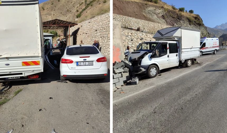 Düğün konvoyunda kaza: 1 yaralı