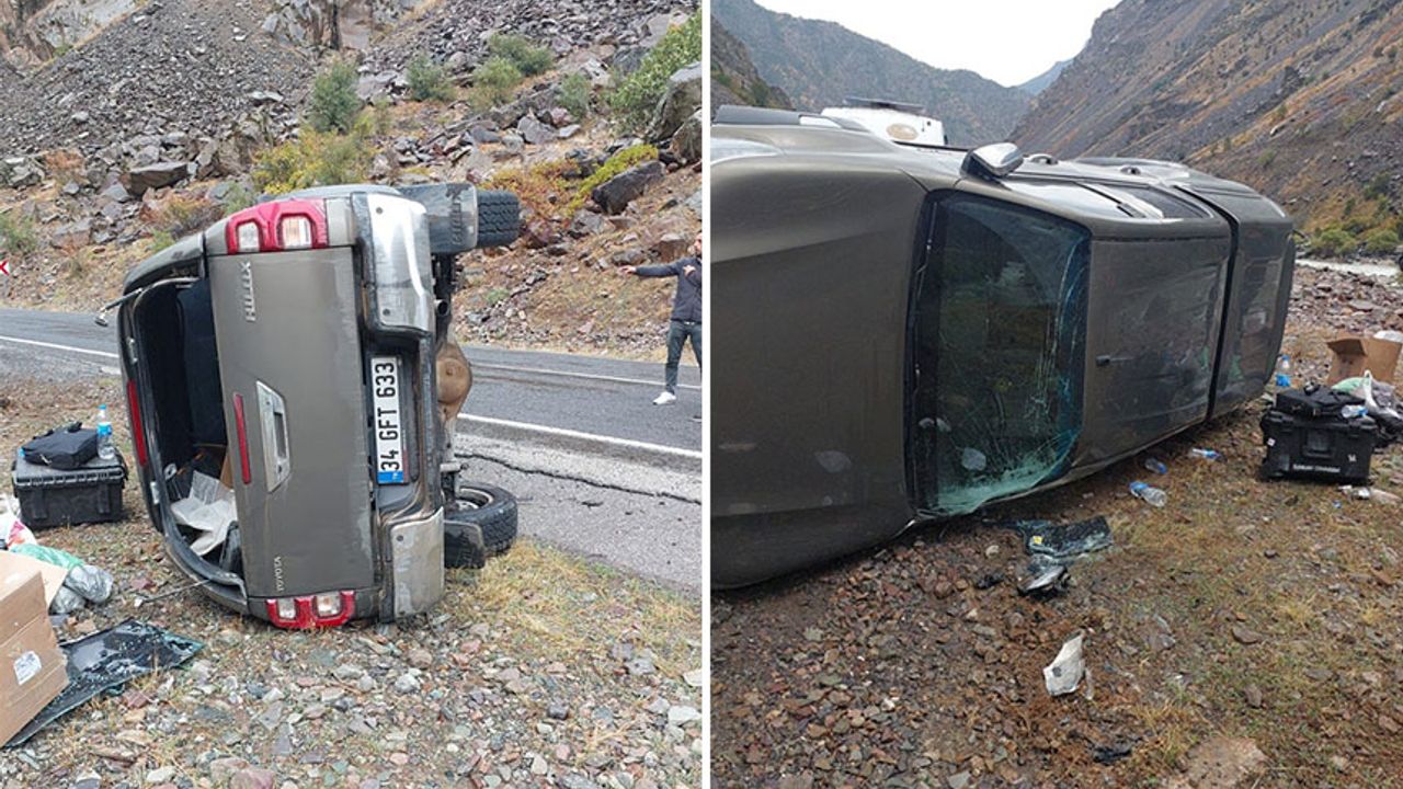Hakkari - Çukurca yolunda kaza: 2 yaralı