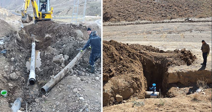 Hakkari'de su arıza çalışması 3. gününde!