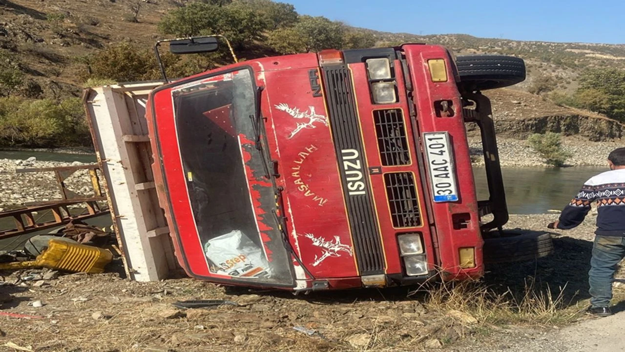 Derecik yolunda kaza: 1 Yaralı