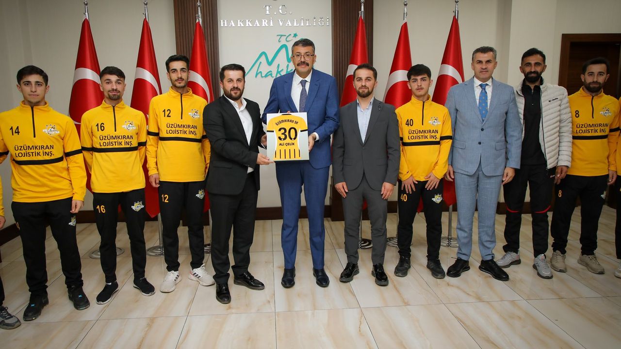 Üzümkıran Spor Kulübü’nden Vali Ali Çelik’e ziyaret