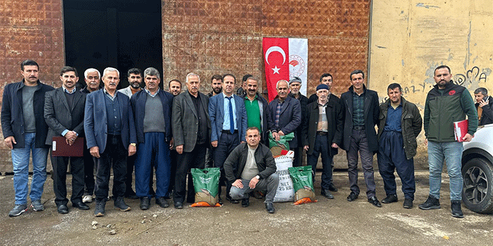 Hakkari'de çiftçilere tohum desteği