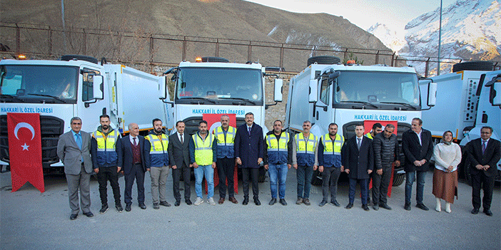 Hakkari İl Özel İdaresi'ne 6 araç alındı