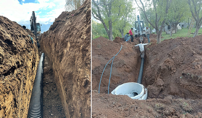 Hakkari'de 7 köye kanalizasyon yapıldı