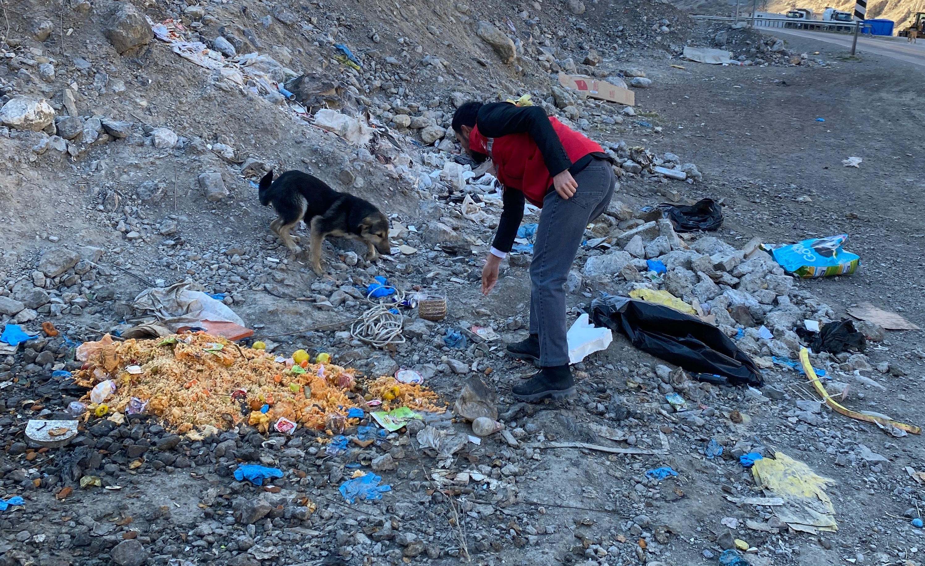 Hakkari'deki gönüllülerden örnek davranış