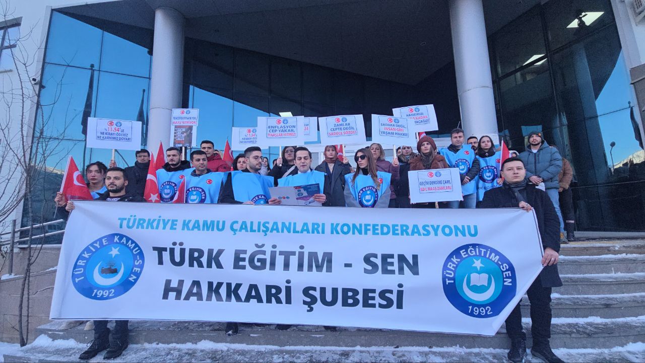 Türk Eğitim Sen Hakkari Şubesinden zam tepkisi!