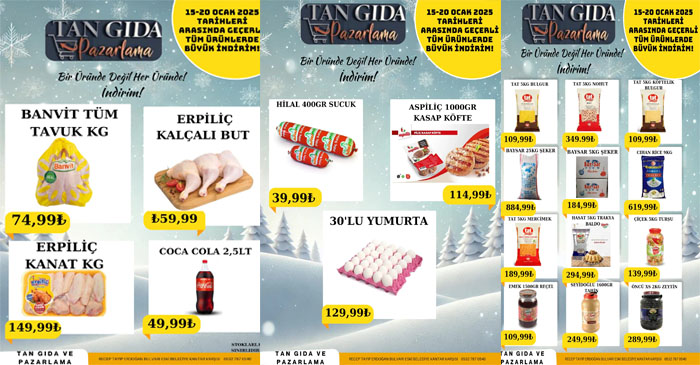 Tan Gıda'da şok kampanya!