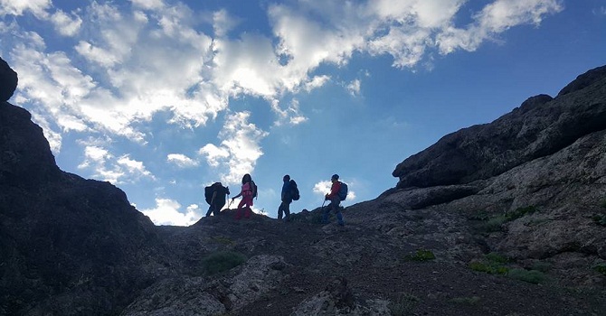 Hakkari Dağcıları Van Erek dağına tırmandı!