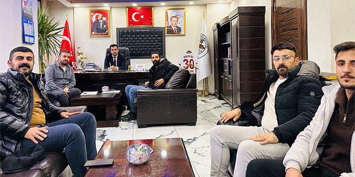 Hakkari EMO'dan Başkan Dinç'e ziyaret