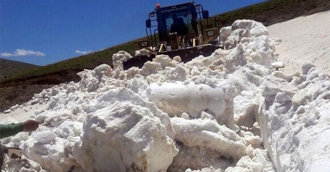 Haziran Ayında Karla Mücadele Çalışması