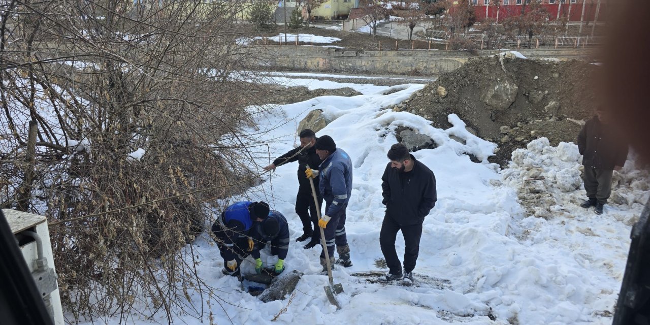 Hakkari’de zorlu su mücadelesi