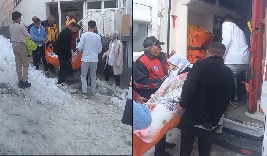 Hakkari’de KUA ve Fil Hastası Kadı Hastaneye Kaldırıldı!