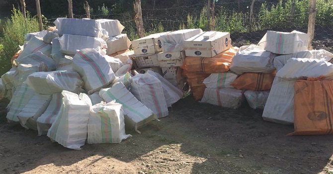 195 bin paket kaçak sigara ele geçirildi