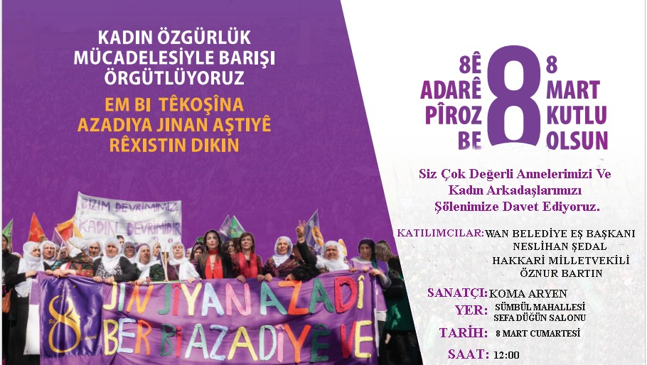 DEM Parti'den 8 Mart Şölenine Davet