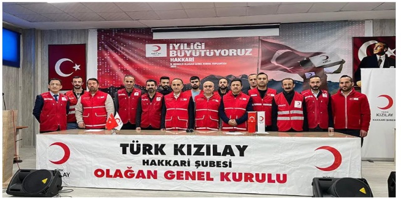 Kızılay Hakkari Şube başkanı yeniden Bozkurt seçildi