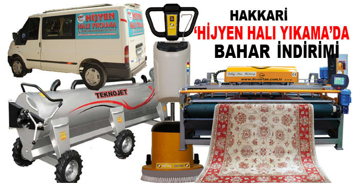 Hakkari'de 'Hijyen Halı Yıkama' Sezona Bahar Kampanyasıyla Başladı