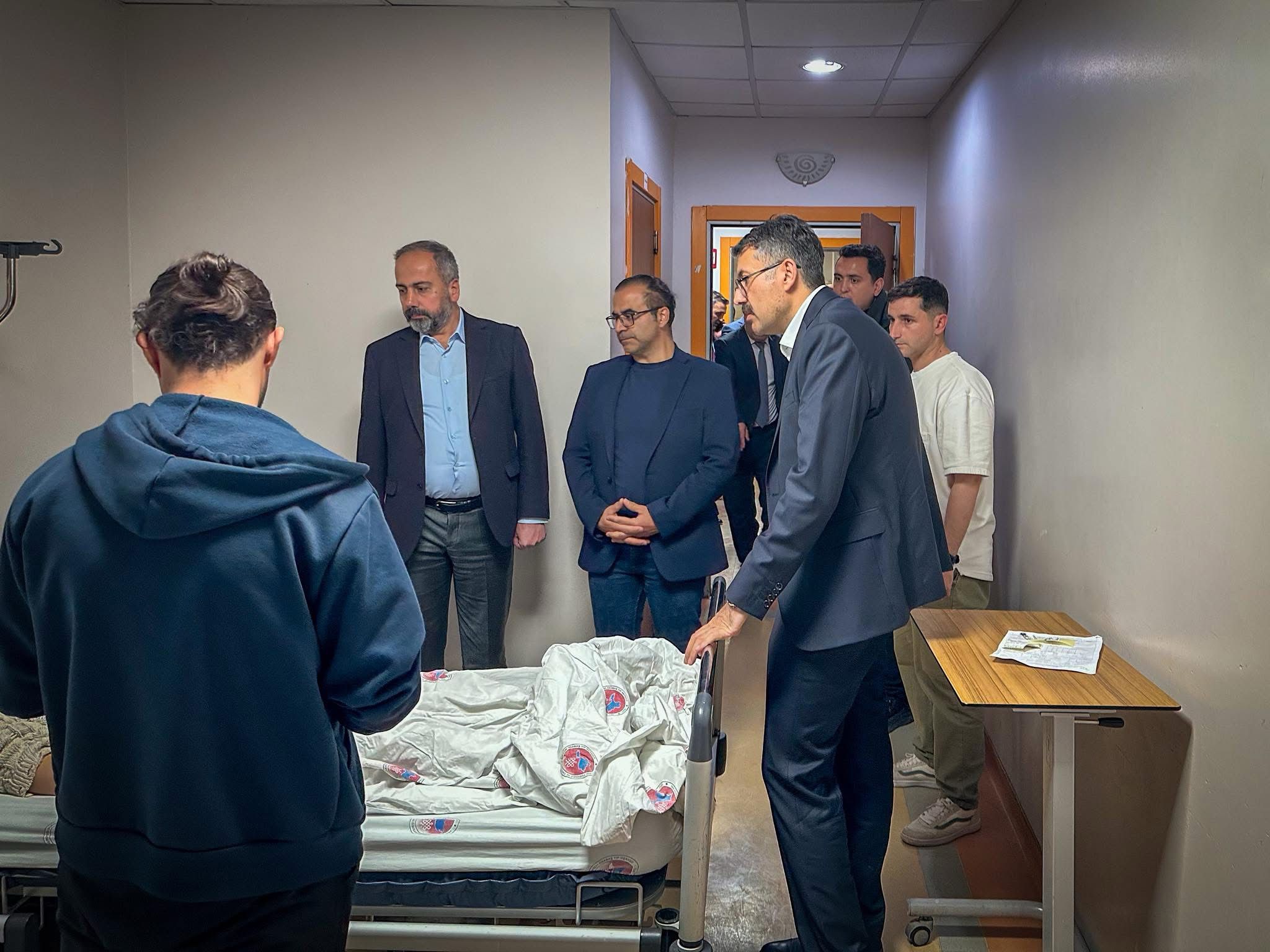 Vali Ali Çelik’ten Yaralılara Ziyaret