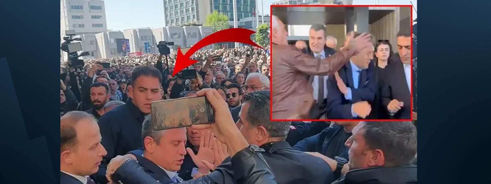 Sırrı Süreyya Önder için yapılan tören çıkışında Özgür Özel'e saldırı