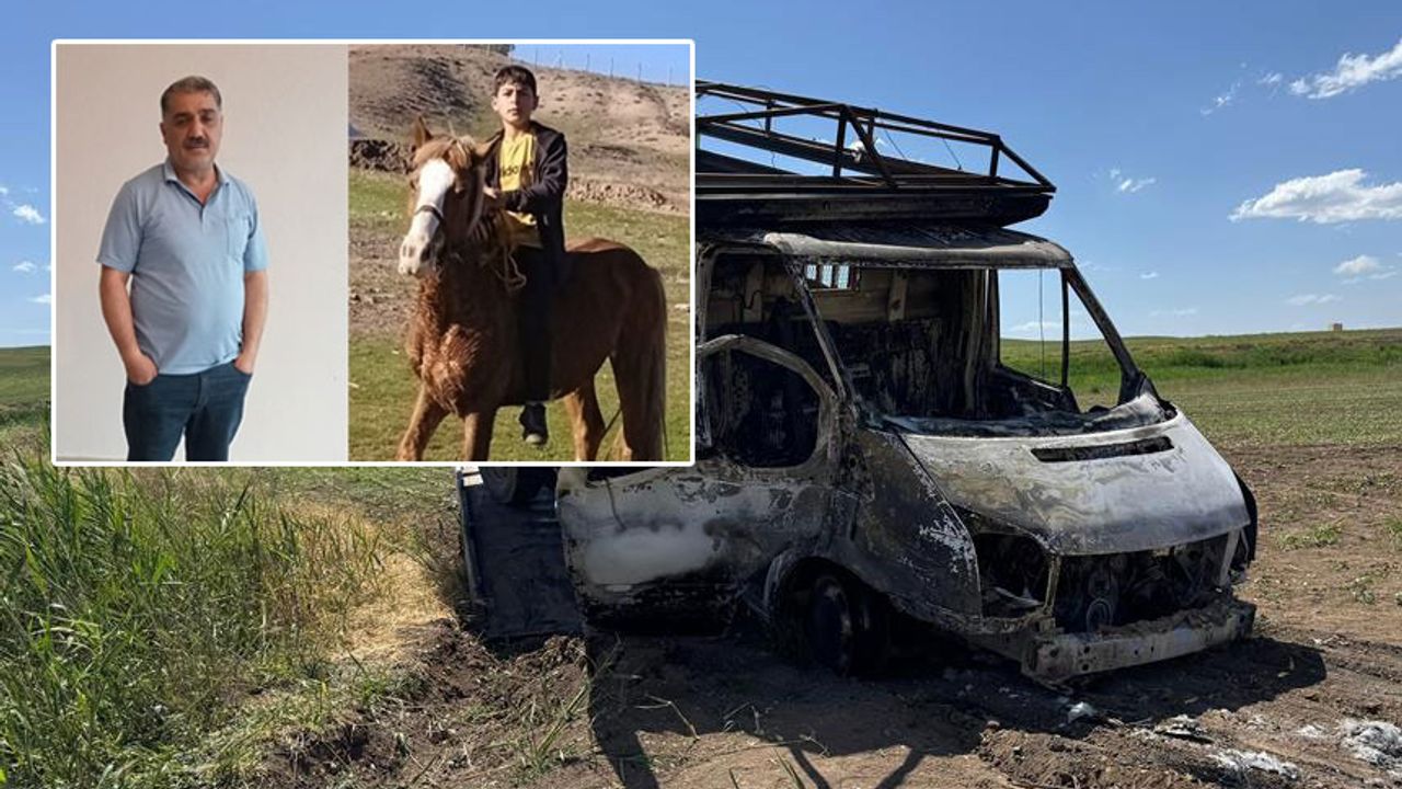 Baba ve oğlunun yanan kamyonette cesetleri bulundu