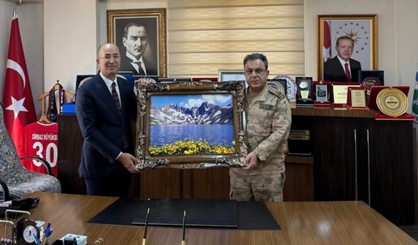 Tuğgeneral Çarıkcıoğlu'dan Başkan Büyüksu'ya ziyaret