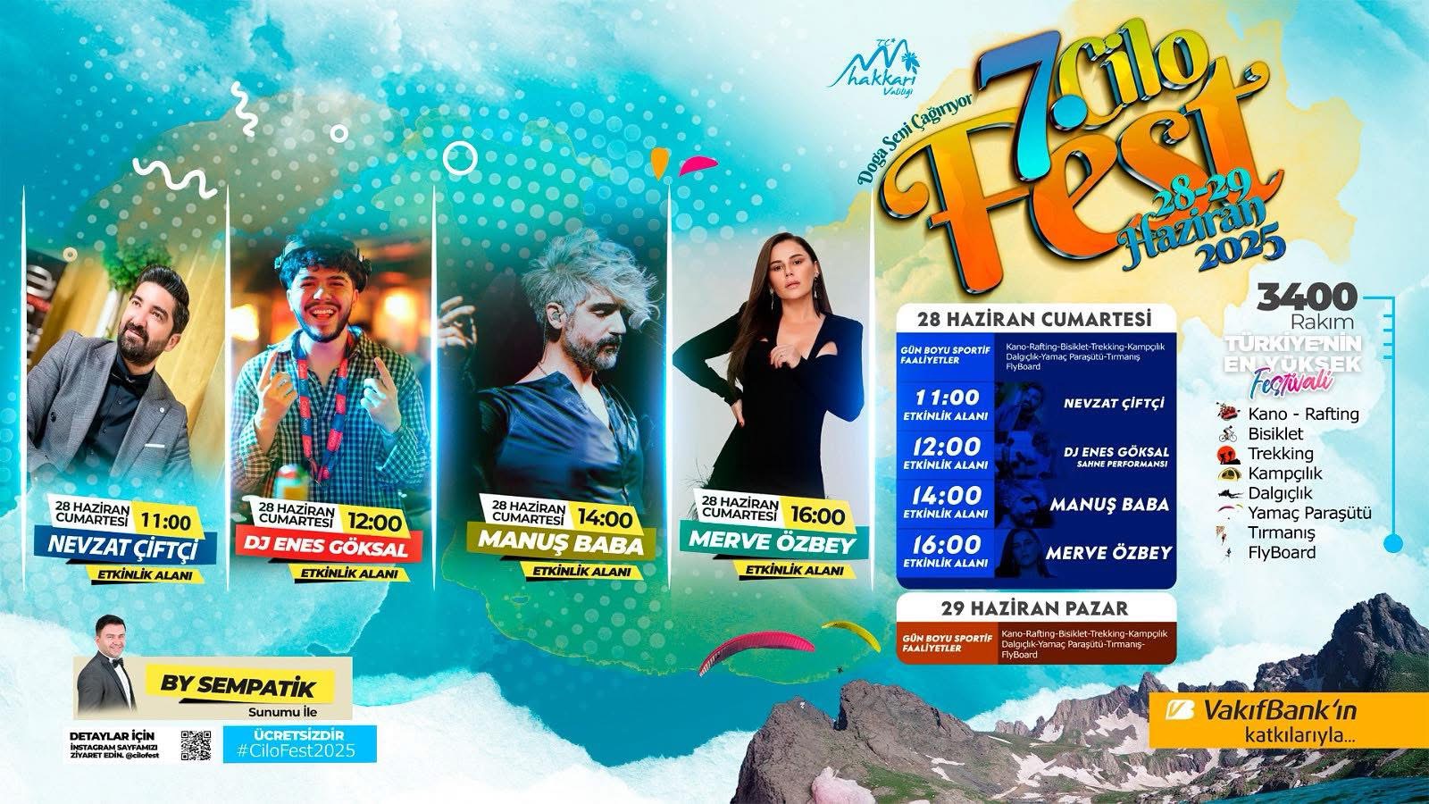 Hakkari Cilo Festivali iptal edildi!